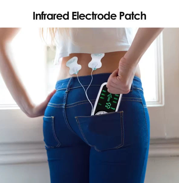 Tens Machine Therapy Pads Back Muscle Electrical Stimulator Massager Pulse EMS