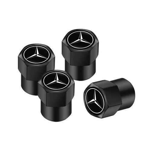 4 Pack Tyre Valve Caps Dust Covers Compatible with Mercedes Benz AMG